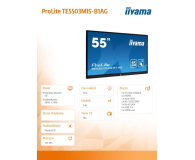 iiyama 55'' ProLite TE5503MIS-B1AG Czarny - 1379845 - zdjęcie 2
